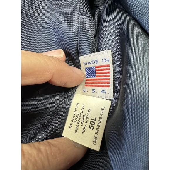 VTG Circle S Mens Blazer Jacket Black Gray 50L Western Ranch Sport Coat Made USA - Picture 8 of 9